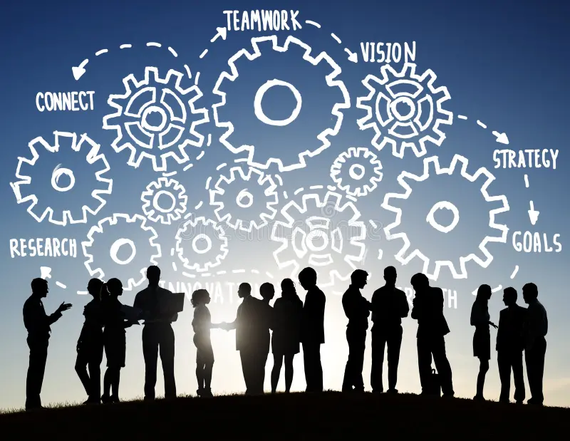team teamwork goals strategy vision business support concept 50274164